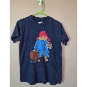 Paddington‎ Bear Graphic T-Shirt Acid Wash 100% Cotton XS